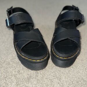 Dr. Martens Black Chunky Sole Sandals